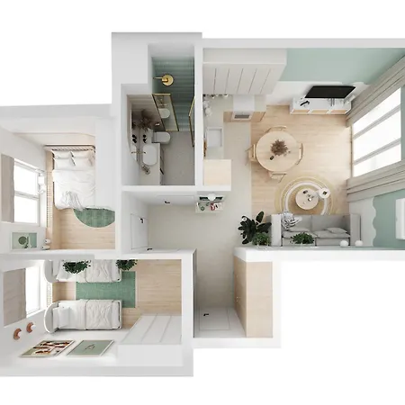 N736 - 55m2 Premium Z 2025 Roku Апартаменты Сопот