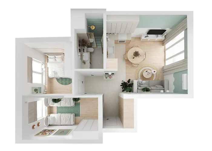 N736 - 55m2 Premium Z 2025 Roku Апартаменти Сопот